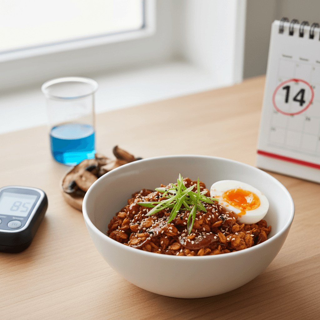 I Ate Umami Chili Oats for 30 Days—My Hunger Flatlined and Glucose Fully Stabilized by Day 14