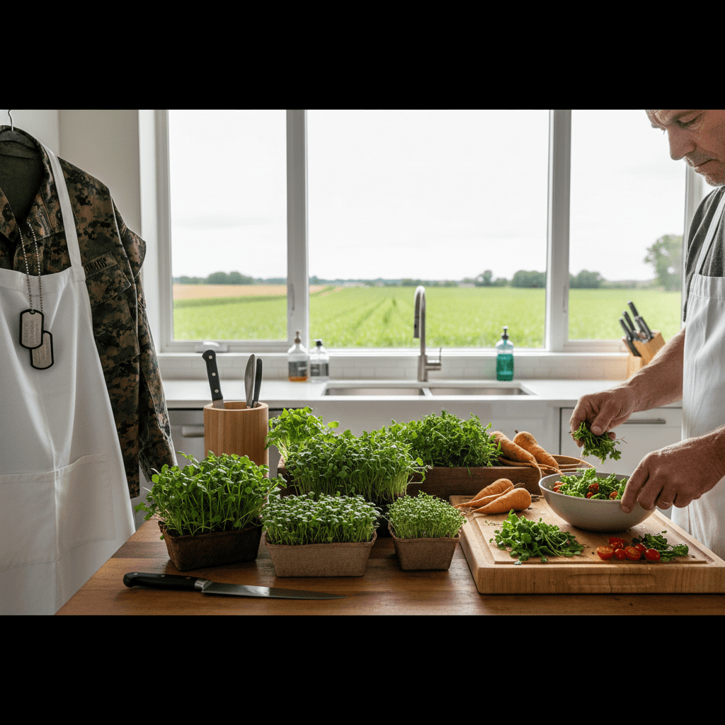 The Cheffing Combat Vet: Why One Marine Switched MREs for Microgreens and What That Means for Your Diet