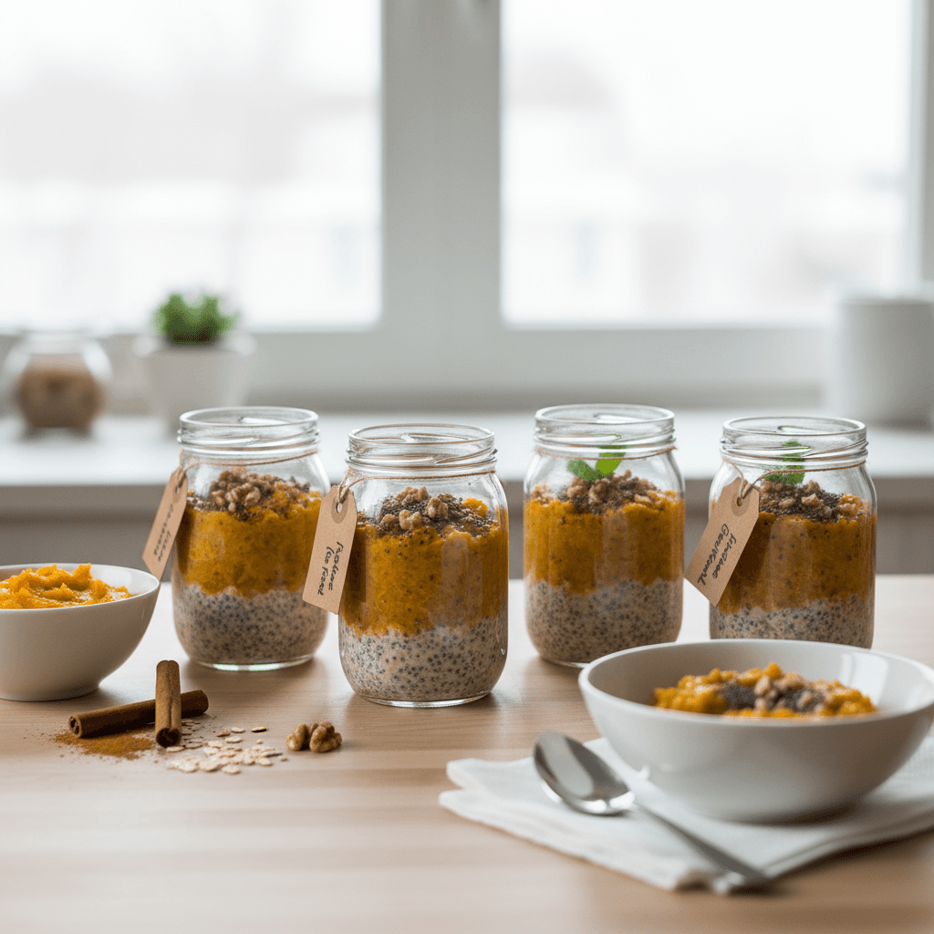 I Prepped Pumpkin Overnight Oats for 30 Mornings and My Blood Sugar Finally Behaved. Week 2 Was a Complete Plot Twist.