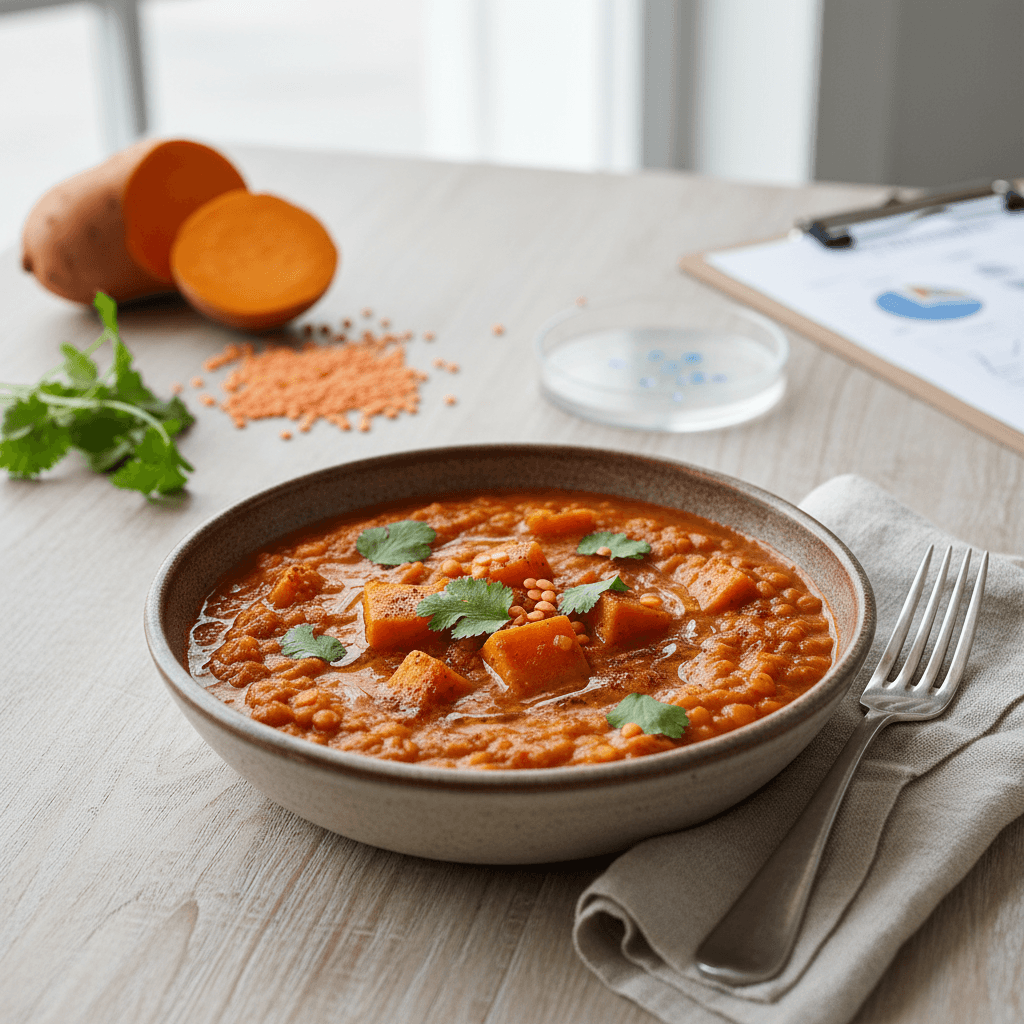 I Lived On Sweet Potato Red Lentil Stew for 2 Weeks—My Doctor’s Lab Results at Day 14 Shocked Us Both